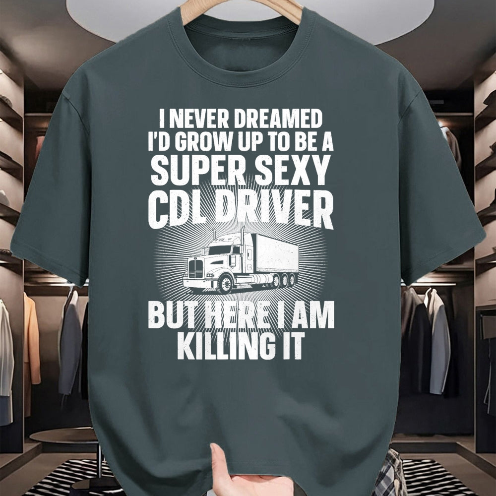 Best Truck Driver Life Shirt, Funny Trucker UnisexT-Shirt/Hoodie/Sweatshirt HLT00 - Cool CDL Driver Art For Men Women Trucking CDL Truck Driver T-Shirt