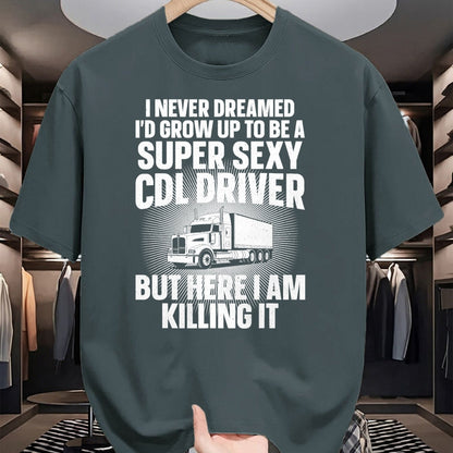 Best Truck Driver Life Shirt, Funny Trucker UnisexT-Shirt/Hoodie/Sweatshirt HLT00 - Cool CDL Driver Art For Men Women Trucking CDL Truck Driver T-Shirt