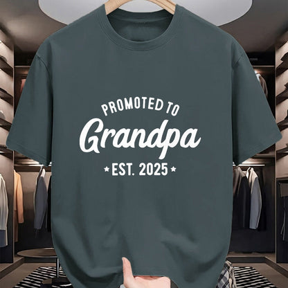Best Grandpa Shirt, Proud Grandpa Unisex T-Shirt/Hoodie/Sweatshirt HLT00 - Promoted to Grandpa 2025 Soon to Be Grandfather New Grandpa T-Shirt (1)