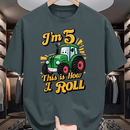 Best Farmer Life Shirt, Funny Farmer UnisexT-Shirt/Hoodie/Sweatshirt HLT00 - Kids Farm Green Tractor 5th Birthday Party Farmer Boy 5 Year Old T-Shirt