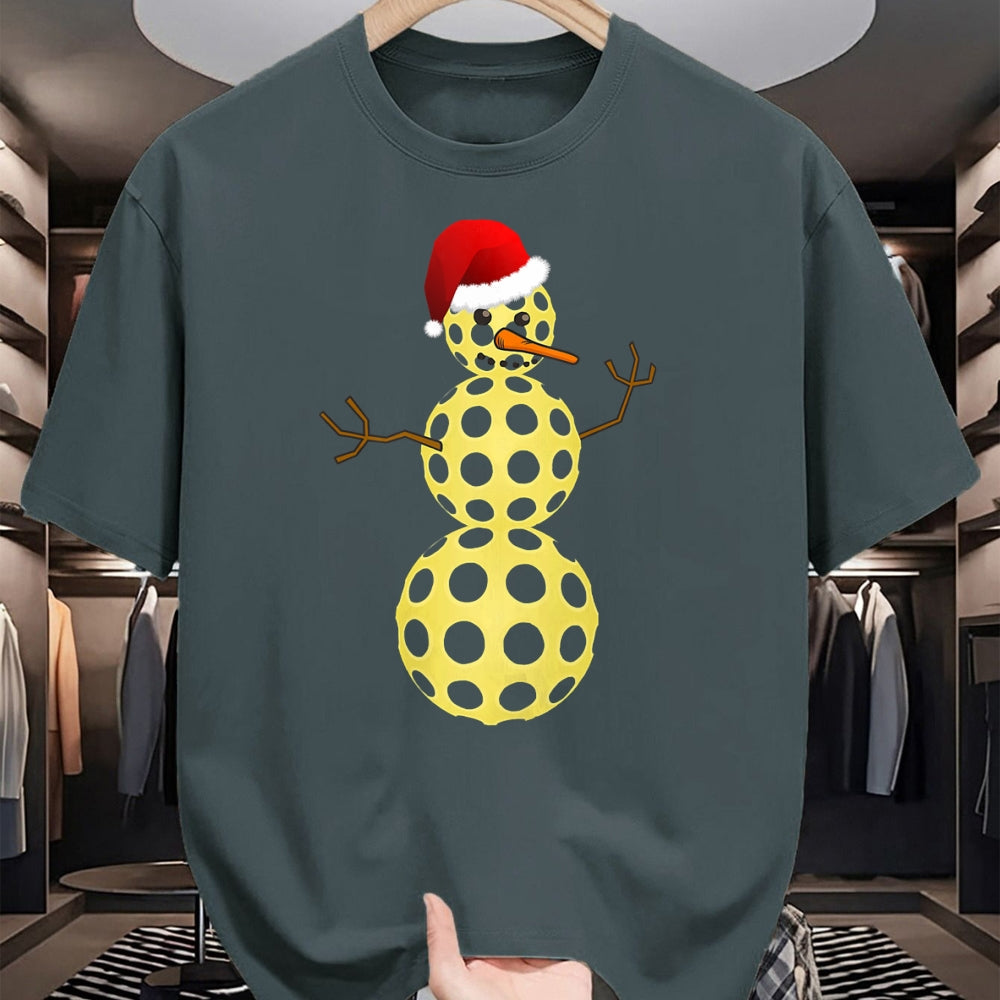 Funny Pickleball Shirt, Pickleball Lover Unisex T-Shirt/Hoodie/Sweatshirt HLT00 - Pickleball Christmas T-Shirt Funny Pickleball Snowman Shirt Tank Top
