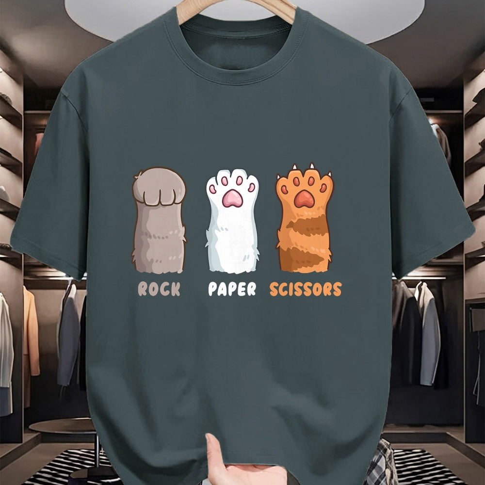 Cat Love Shirt, Funny Cat Lover Gift UnisexT-Shirt/Hoodie/Sweatshirt HLT00 - Cat Lover Cat Owner Funny Cat Rock Paper Scissors T-Shirt