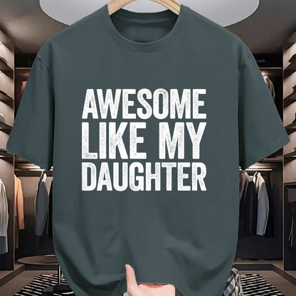 Best Wife Shirt, Wife and Husband Unisex T-Shirt/Hoodie/Sweatshirt HLT00 - Awesome Like My Daughter T-Shirt Dad Fathers Day Shirt T-Shirt