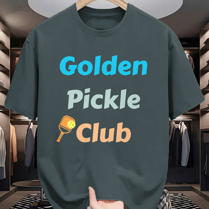 Funny Pickleball Shirt, Pickleball Lover Unisex T-Shirt/Hoodie/Sweatshirt HLT00 - Golden Pickle Club Funny Pickleball Paddle Ball Player T-Shirt