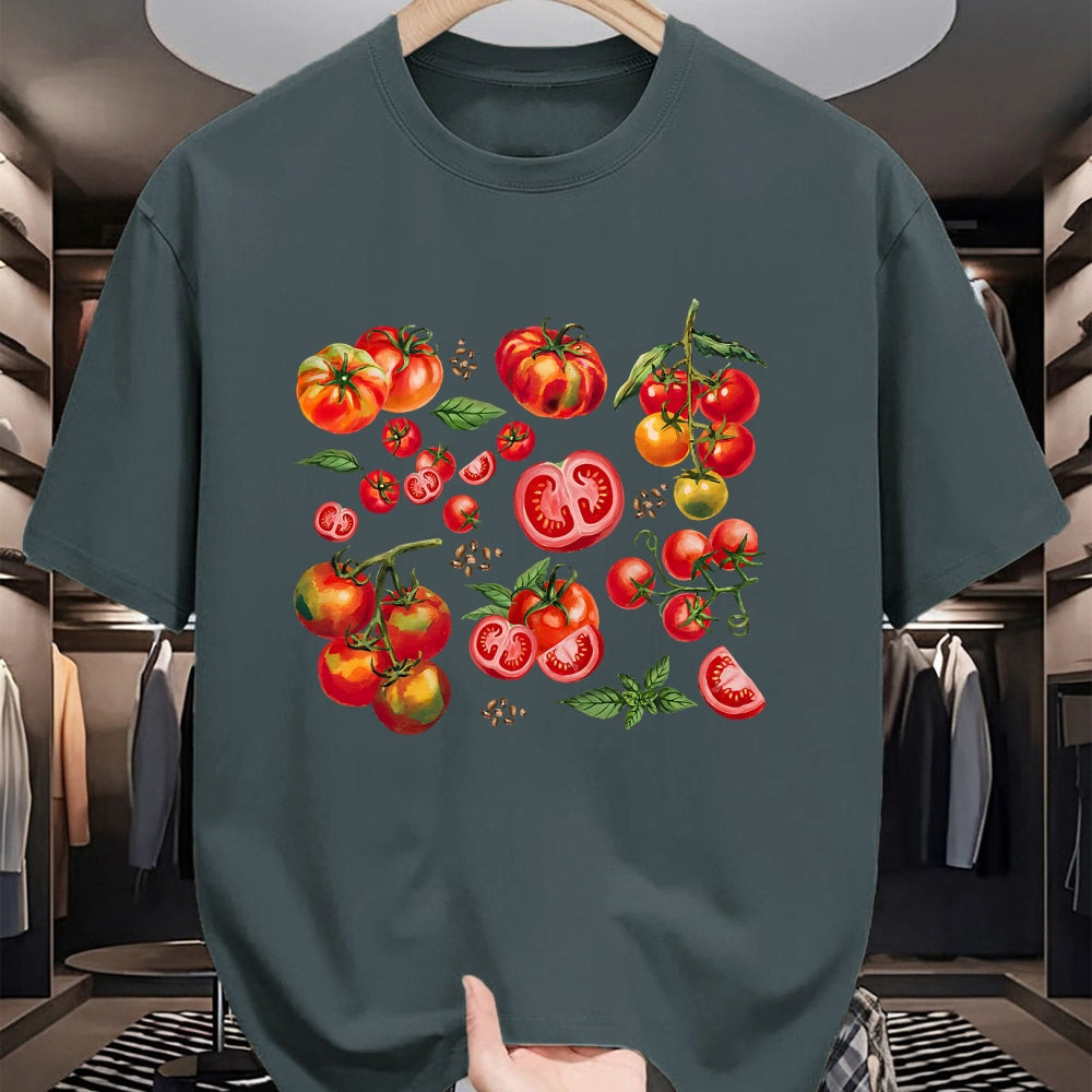 Best Farmer Life Shirt, Funny Farmer UnisexT-Shirt/Hoodie/Sweatshirt HLT00 - Tomato Season Vegetable Gardener Tomatoes Watercolor Summer T-Shirt