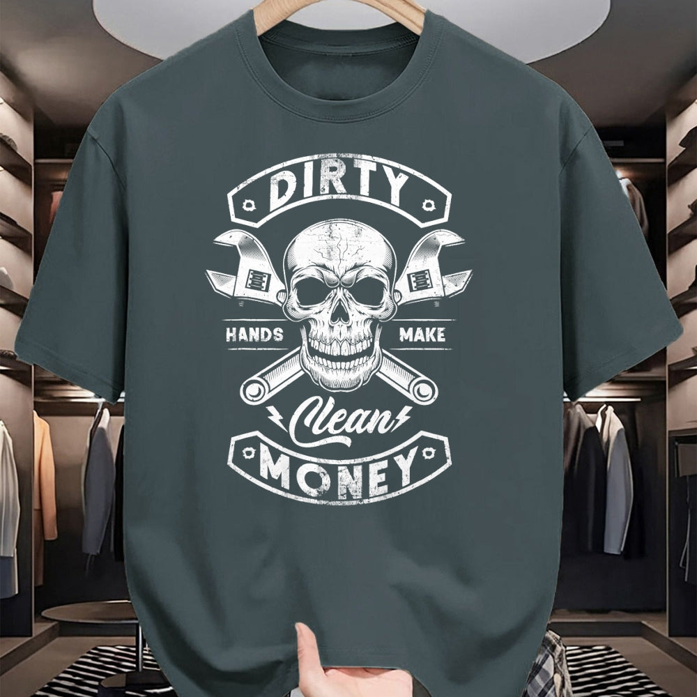 Best Mechanic Life Shirt, Funny Mechanic UnisexT-Shirt/Hoodie/Sweatshirt HLT00 - My Hands May Be Dirty But My Money is Clean Mechanic Repair T-Shirt (1)