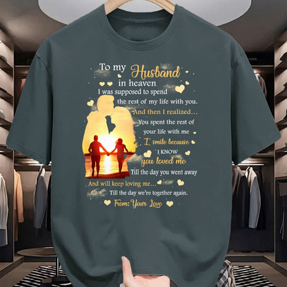 Best Wife Shirt, Wife and Husband Unisex T-Shirt/Hoodie/Sweatshirt HLT00 - To my Husband in heaven T-Shirt