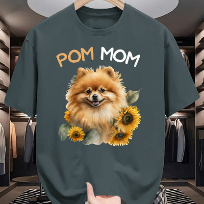 Dog Love Shirt, Dog Lover Gift T-Shirt/Hoodie/Sweatshirt HLT00 -Pomeranian Mom Pom Dog Mama T-Shirt