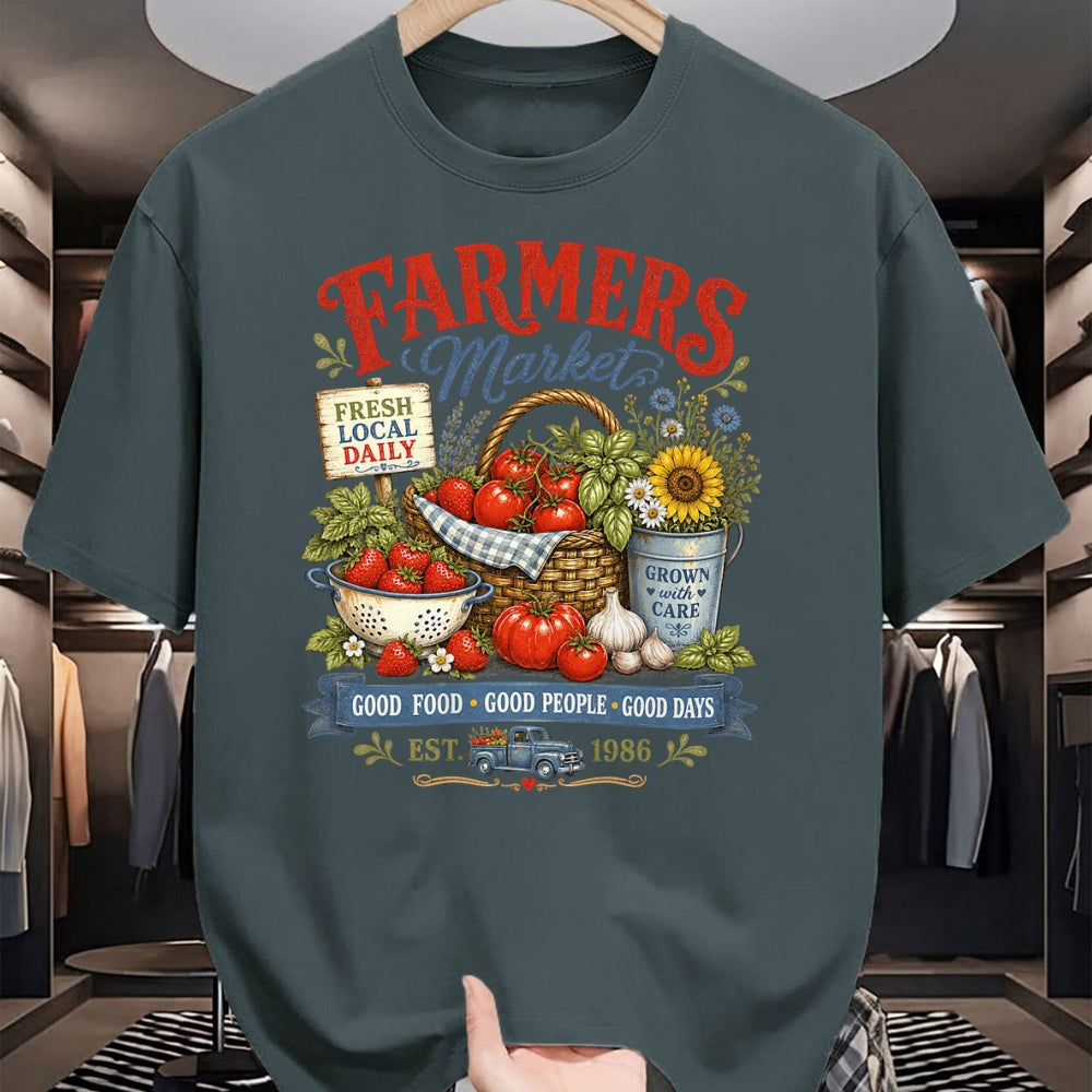 Best Farmer Life Shirt, Funny Farmer UnisexT-Shirt/Hoodie/Sweatshirt HLT00 - Farmer Market Good Food Farm Fresh Harvest Produce Stand T-Shirt
