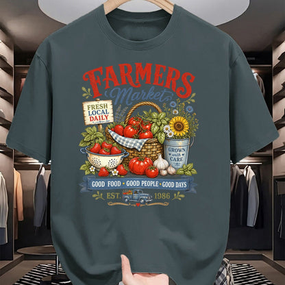 Best Farmer Life Shirt, Funny Farmer UnisexT-Shirt/Hoodie/Sweatshirt HLT00 - Farmer Market Good Food Farm Fresh Harvest Produce Stand T-Shirt
