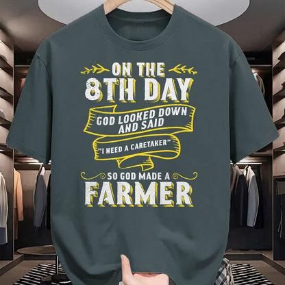 Best Farmer Life Shirt, Funny Farmer UnisexT-Shirt/Hoodie/Sweatshirt HLT00 - So God Made a Farmer Farming Agriculture T-Shirt