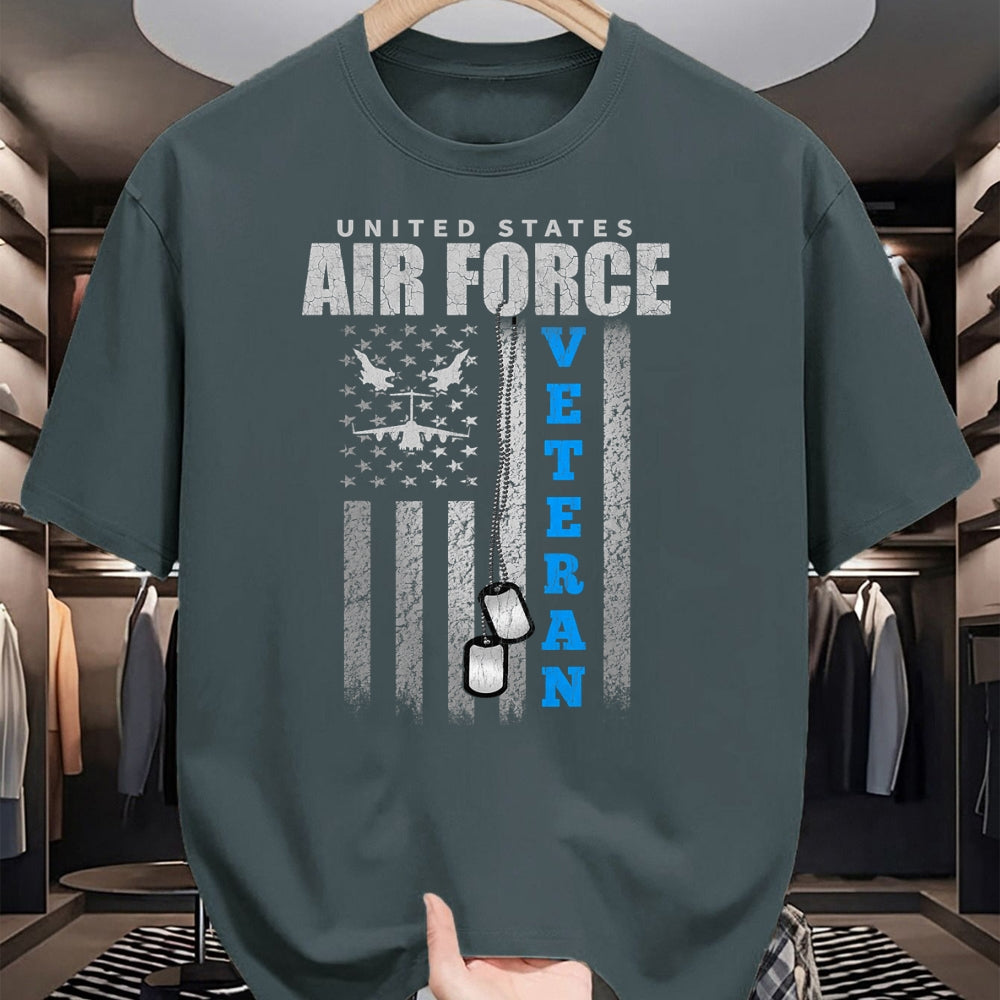 Proud Veteran Shirt, Funny Veteran UnisexT-Shirt/Hoodie/Sweatshirt HLT00 - Veteran of The US Air Force USA Flag Veterans T-Shirt