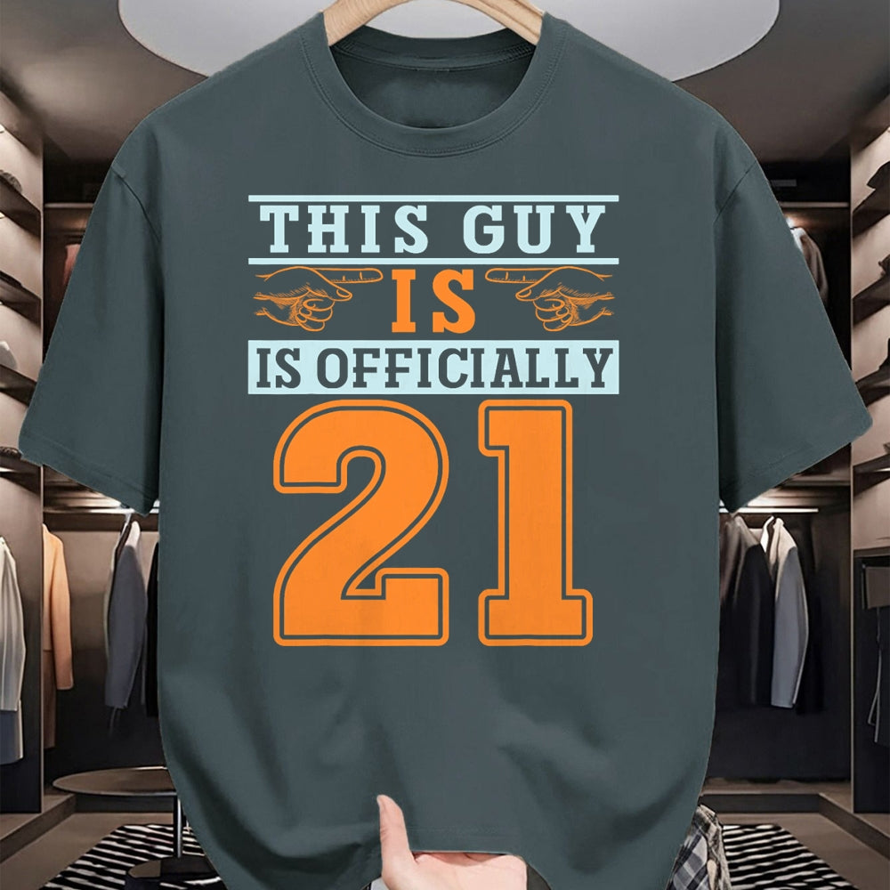 Best Wife Shirt, Wife and Husband Unisex T-Shirt/Hoodie/Sweatshirt HLT00 - This Guy Is Officially 21 Years Of Being Awesome Birthday T-Shirt (1)