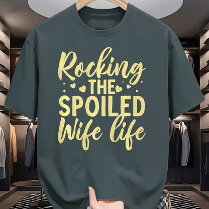 Best Wife Shirt, Wife and Husband Unisex T-Shirt/Hoodie/Sweatshirt HLT00 - Gift for wife T shirt, spoiled wife   Funny Spoiled Wife Art For Women Girls Husband Spoiled Wife Pr (7)