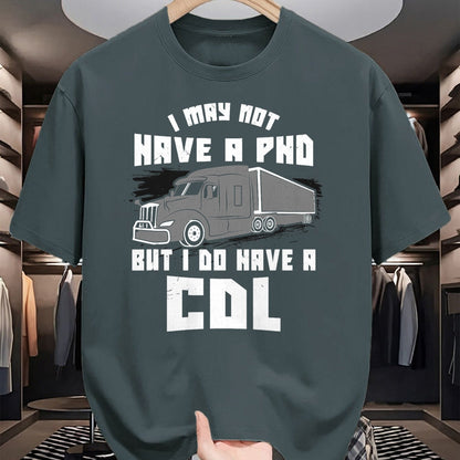 Best Truck Driver Life Shirt, Funny Trucker UnisexT-Shirt/Hoodie/Sweatshirt HLT00 - Funny Truck Driver Licence CDL Cargo Logbook Saying Gift T-Shirt