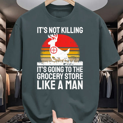 Funny Hunting Shirt, Gift For Hunting Lover Unisex T-Shirt/Hoodie/Sweatshirt HLT00 - Funny Hunter Saying Wild Animal Deer Hunting I Supermarket T-Shirt