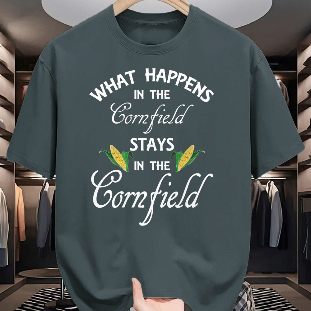 Best Farmer Life Shirt, Funny Farmer UnisexT-Shirt/Hoodie/Sweatshirt HLT00 - Funny What Happens in the Cornfield Stays Farm Life Gift T-Shirt