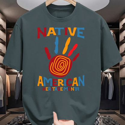 Native American T-Shirts, Vintage Native American Unisex T-Shirt/Hoodie/Sweatshirt HLT00 - Native American Heritage Month Hand Indigenous Native Pride