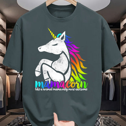 Gift for Mom Shirt, Funny Mom Unisex T-Shirt/Hoodie/Sweatshirt HLT00 - Mamacorn Like Normal Mama Only Awesome Mom Ma Christmas Gift T-Shirt
