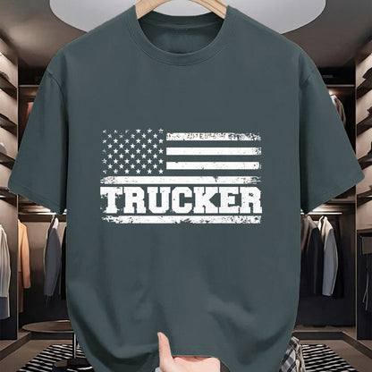 Best Truck Driver Life Shirt, Funny Trucker UnisexT-Shirt/Hoodie/Sweatshirt HLT00 - Truck Driver Trucker Us American Flag Patriotic T-Shirt