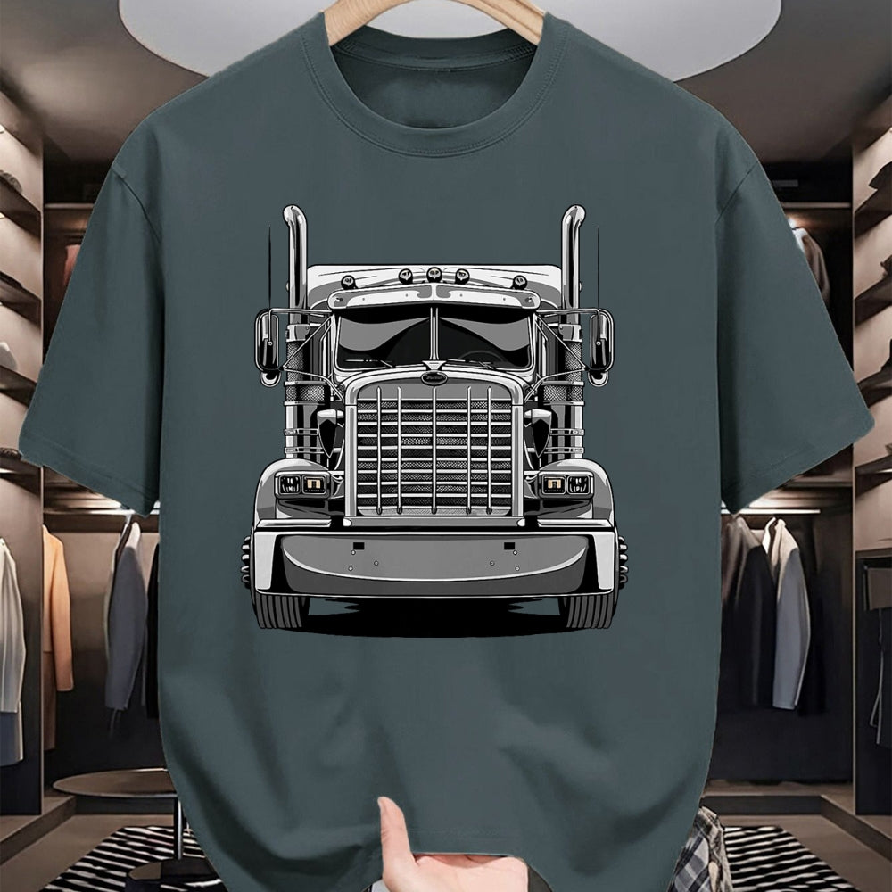 Best Truck Driver Life Shirt, Funny Trucker UnisexT-Shirt/Hoodie/Sweatshirt HLT00 - Semi Truck Driver T-Shirt, Men, Brown, Large