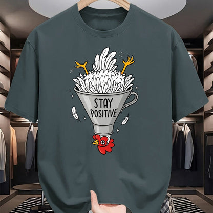 Best Farmer Life Shirt, Funny Farmer UnisexT-Shirt/Hoodie/Sweatshirt HLT00 - Stay Positive Silly Upside-Down Funny Chicken Farmers T-Shirt