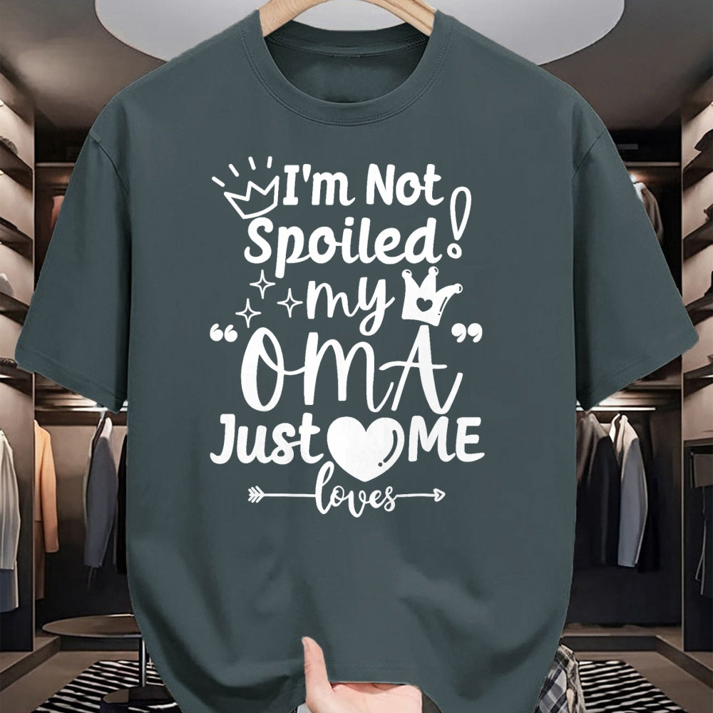Best Wife Shirt, Wife and Husband Unisex T-Shirt/Hoodie/Sweatshirt HLT00 - I'm Not Spoiled My Oma Just Loves Me for Team Boys Matching T-Shirt (1)