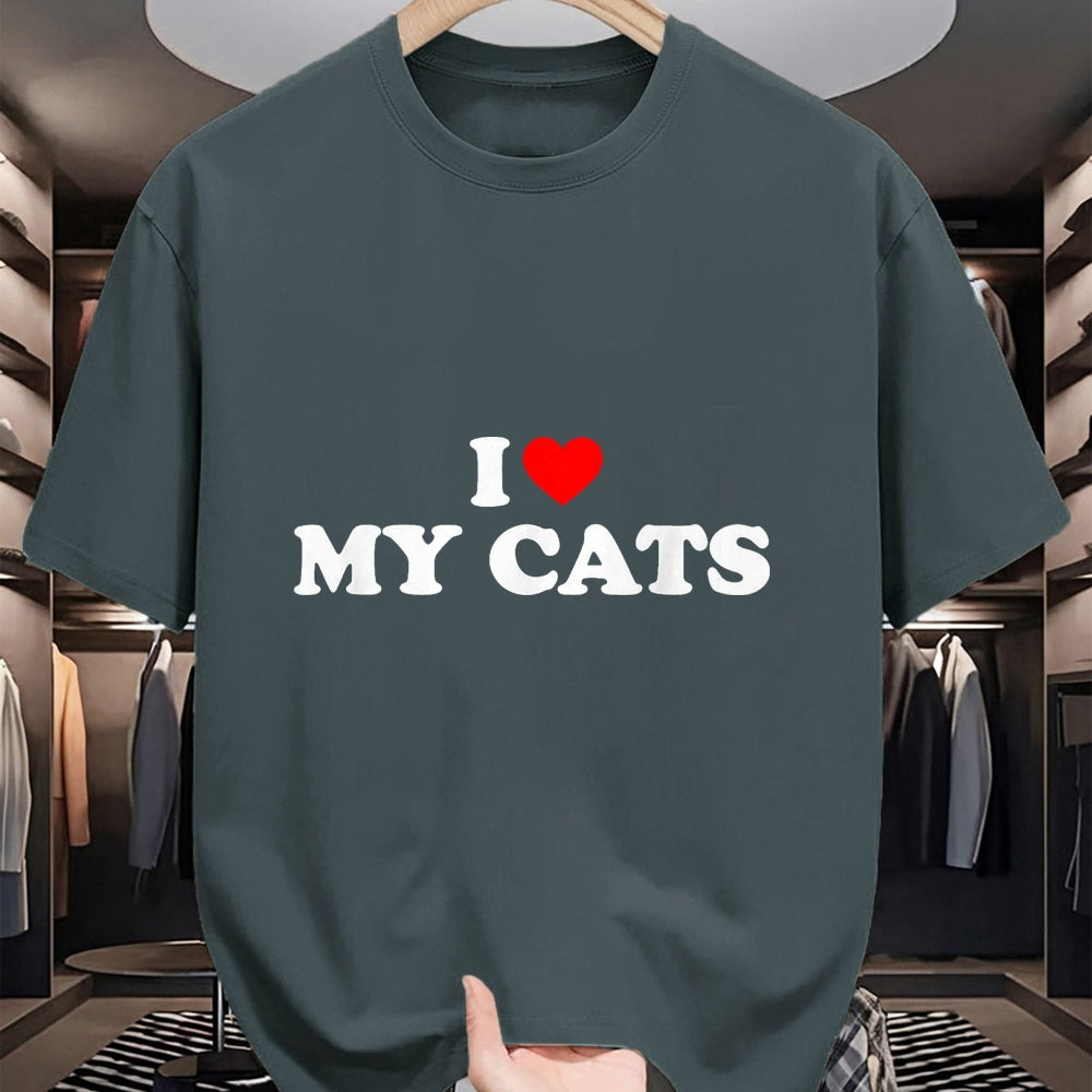 Cat Love Shirt, Funny Cat Lover Gift UnisexT-Shirt/Hoodie/Sweatshirt HLT00 - I Love My Cats T-Shirt, Women, Black, X-Small (1)