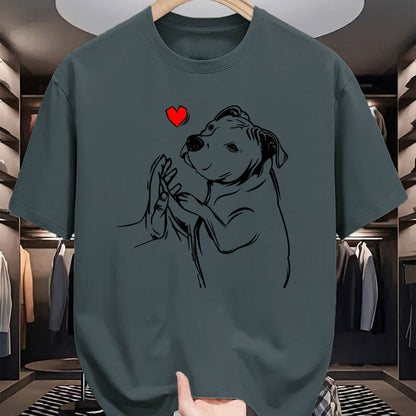Dog Love Shirt, Dog Lover Gift T-Shirt/Hoodie/Sweatshirt HLT00 -Pitbull Love Cute Pittie Dog Mom Funny Girls T-Shirt