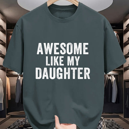 Best Wife Shirt, Wife and Husband Unisex T-Shirt/Hoodie/Sweatshirt HLT00 - Awesome Like My Daughter Funny Father’s Day Humor Proud Dad T-Shirt