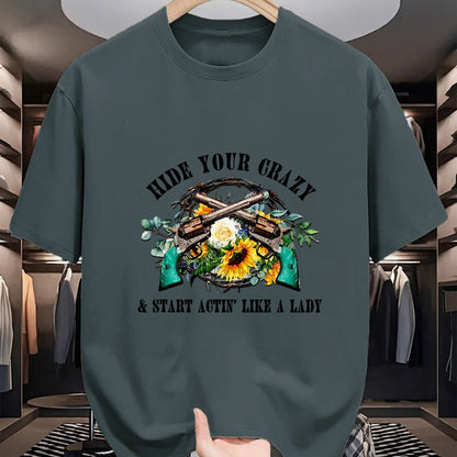 Best Farmer Life Shirt, Funny Farmer UnisexT-Shirt/Hoodie/Sweatshirt HLT00 - Hide Your Crazy Start Actin Like Lady Country Girls Southern T-Shirt