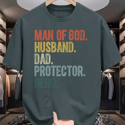 Best Wife Shirt, Wife and Husband Unisex T-Shirt/Hoodie/Sweatshirt HLT00 - Man of God Husband Dad Protector Hero Father's Day Men T-Shirt