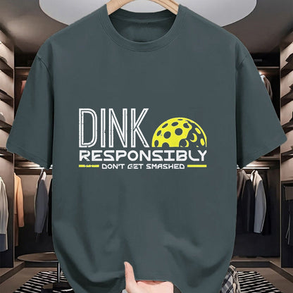 Funny Pickleball Shirt, Pickleball Lover Unisex T-Shirt/Hoodie/Sweatshirt HLT00 - Pickleball Dink Responsibly Funny Pickle Ball Men Women Kids T-Shirt