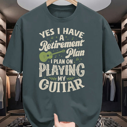 Guitar Lover Shirt, Funny Guitar UnisexT-Shirt/Hoodie/Sweatshirt HLT00 - Guitarists Have A Retirement Plan On Playing Guitar Music T-Shirt
