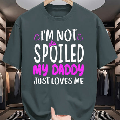 Best Wife Shirt, Wife and Husband Unisex T-Shirt/Hoodie/Sweatshirt HLT00 - Girls I'm Not Spoiled My Daddy Just Loves Me Funny Daughter T-Shirt (1)