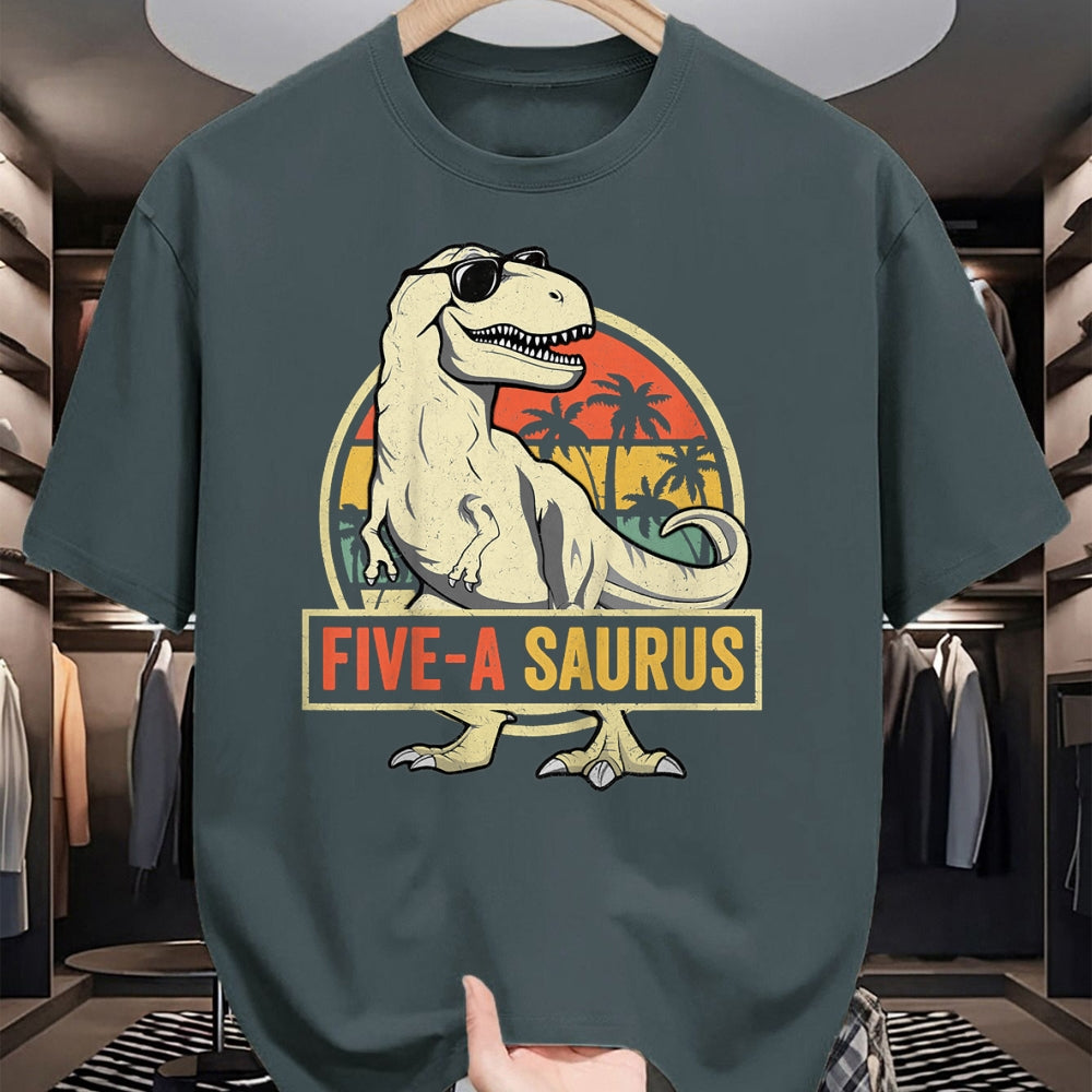 Best Dinosaur Lover Shirt, Funny Dinosaur UnisexT-Shirt/Hoodie/Sweatshirt HLT00 - Kids 5 Year Old Dinosaur Birthday 5th T Rex Dino Five Saurus T-Shirt
