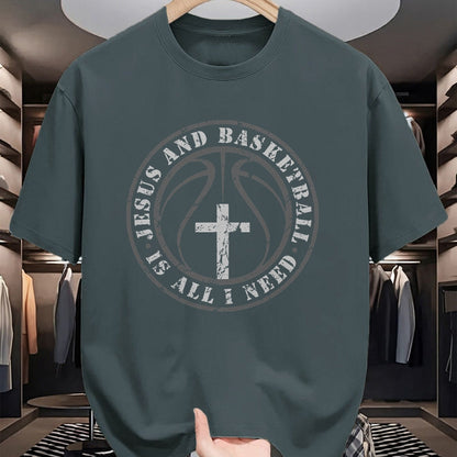Christian Tee, Christian Faith Unisex T-Shirt/Hoodie/Sweatshirt HLT00 -  Basketball and Jesus Christian Faith Love Basketball & Jesus T-Shirt