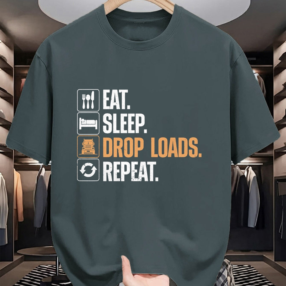 Best Truck Driver Life Shirt, Funny Trucker UnisexT-Shirt/Hoodie/Sweatshirt HLT00 - Funny Truck Driver Art for Men Dad Trucking Mechanic Trucker T-Shirt Small