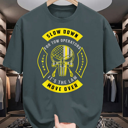 Best Truck Driver Life Shirt, Funny Trucker UnisexT-Shirt/Hoodie/Sweatshirt HLT00 - Tow Lives Matter Thin Yellow Line Tow Truck Driver Shirt T-Shirt