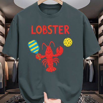 Funny Pickleball Shirt, Pickleball Lover Unisex T-Shirt/Hoodie/Sweatshirt HLT00 - Funny Pickleball Player Lob Shot Humor Lobster T-Shirt