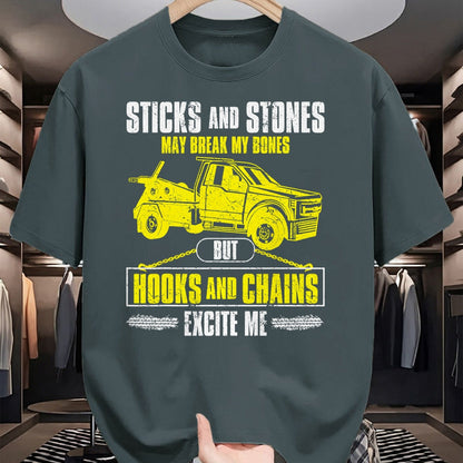 Best Truck Driver Life Shirt, Funny Trucker UnisexT-Shirt/Hoodie/Sweatshirt HLT00 - Tow Truck Driver Breakdown Lorry - Thin Yellow Line Trucker T-Shirt Small