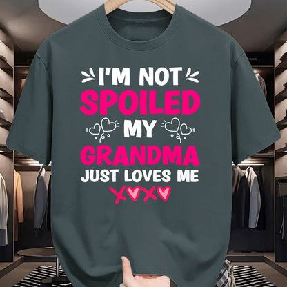 Best Wife Shirt, Wife and Husband Unisex T-Shirt/Hoodie/Sweatshirt HLT00 - I'm Not Spoiled My Grandma Just Loves Me Granddaughter Girls T-Shirt