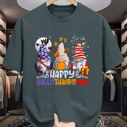 Best Thanksgiving Family Shirt , Funny Thanksgiving UnisexT-Shirt/Hoodie/Sweatshirt HLT00 - HalloThanksMas Gnomes Halloween Thanksgiving Christmas Happy T-Shirt