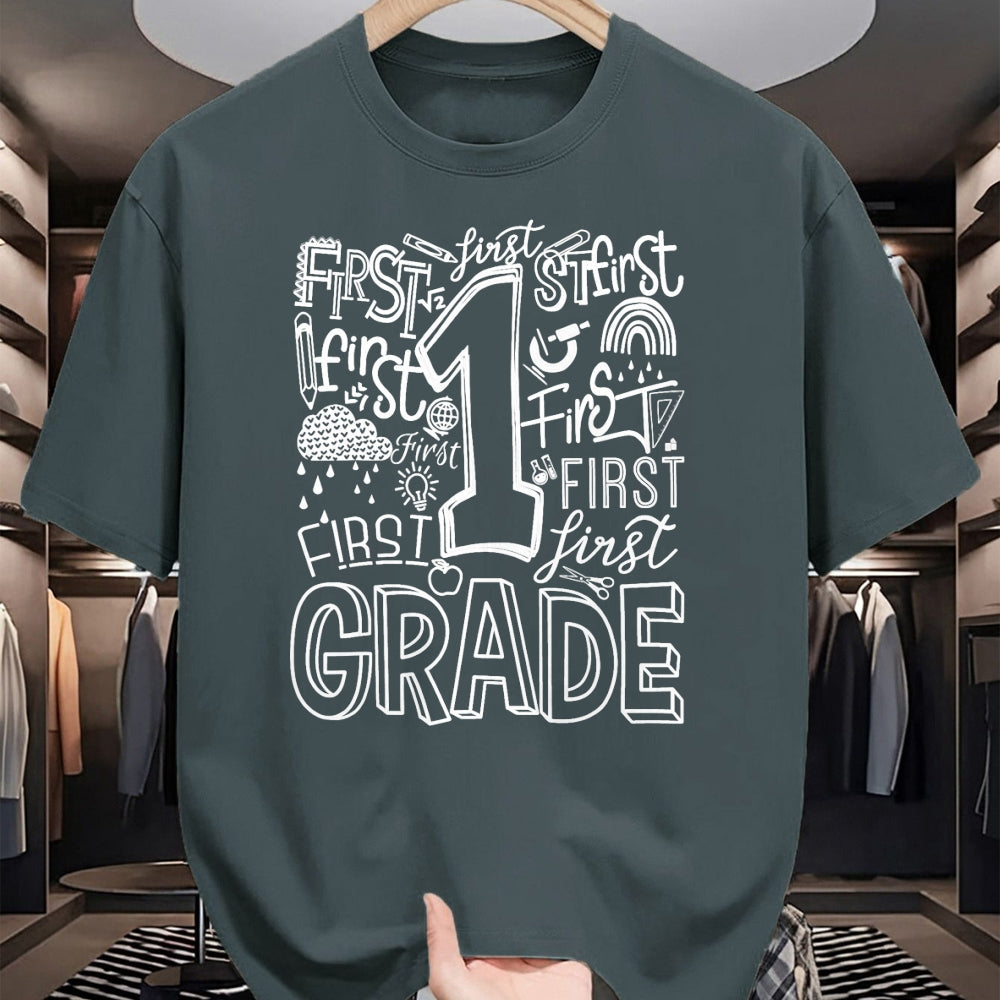 Best Student Shirt, Funny Back To School UnisexT-Shirt/Hoodie/Sweatshirt HLT00 - Typography 1st Grade Team Student Teacher T-Shirt