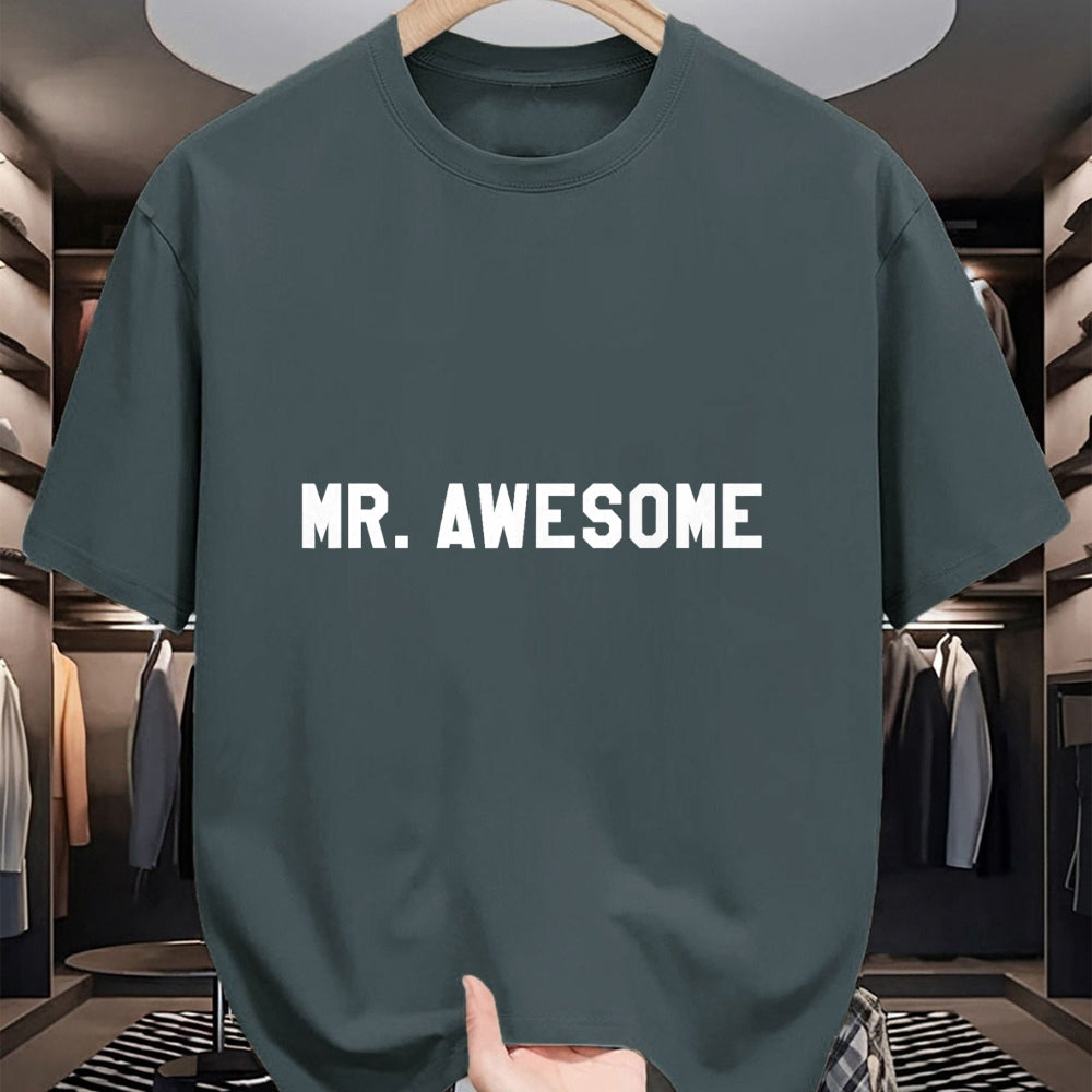 Best Wife Shirt, Wife and Husband Unisex T-Shirt/Hoodie/Sweatshirt HLT00 - Mr Awesome T-Shirt Funny Introduction Tee T-Shirt