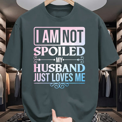 Best Wife Shirt, Wife and Husband Unisex T-Shirt/Hoodie/Sweatshirt HLT00 - Gift for wife T shirt, spoiled wife   Funny Spoiled Wife Art For Women Girls Husband Spoiled Wife Pr (23)