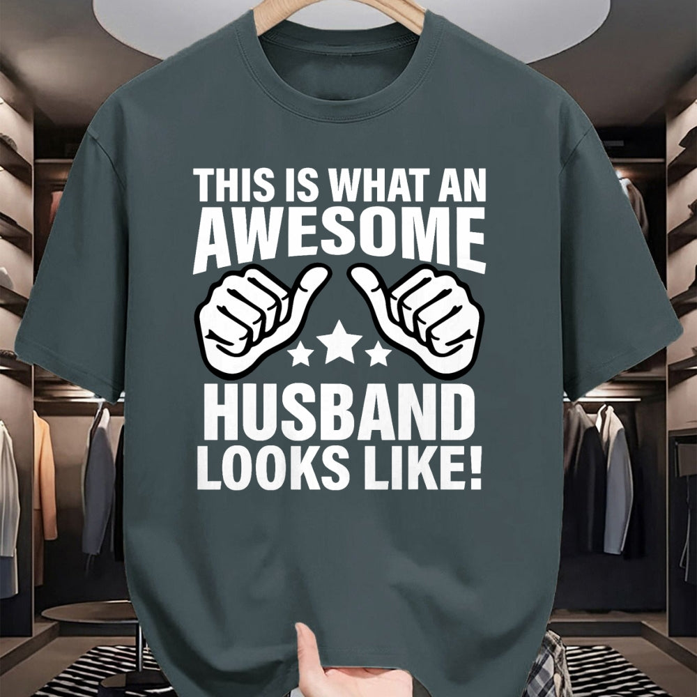 Best Wife Shirt, Wife and Husband Unisex T-Shirt/Hoodie/Sweatshirt HLT00 - This Is What An Awesome Husband Looks Like Cool T-Shirt
