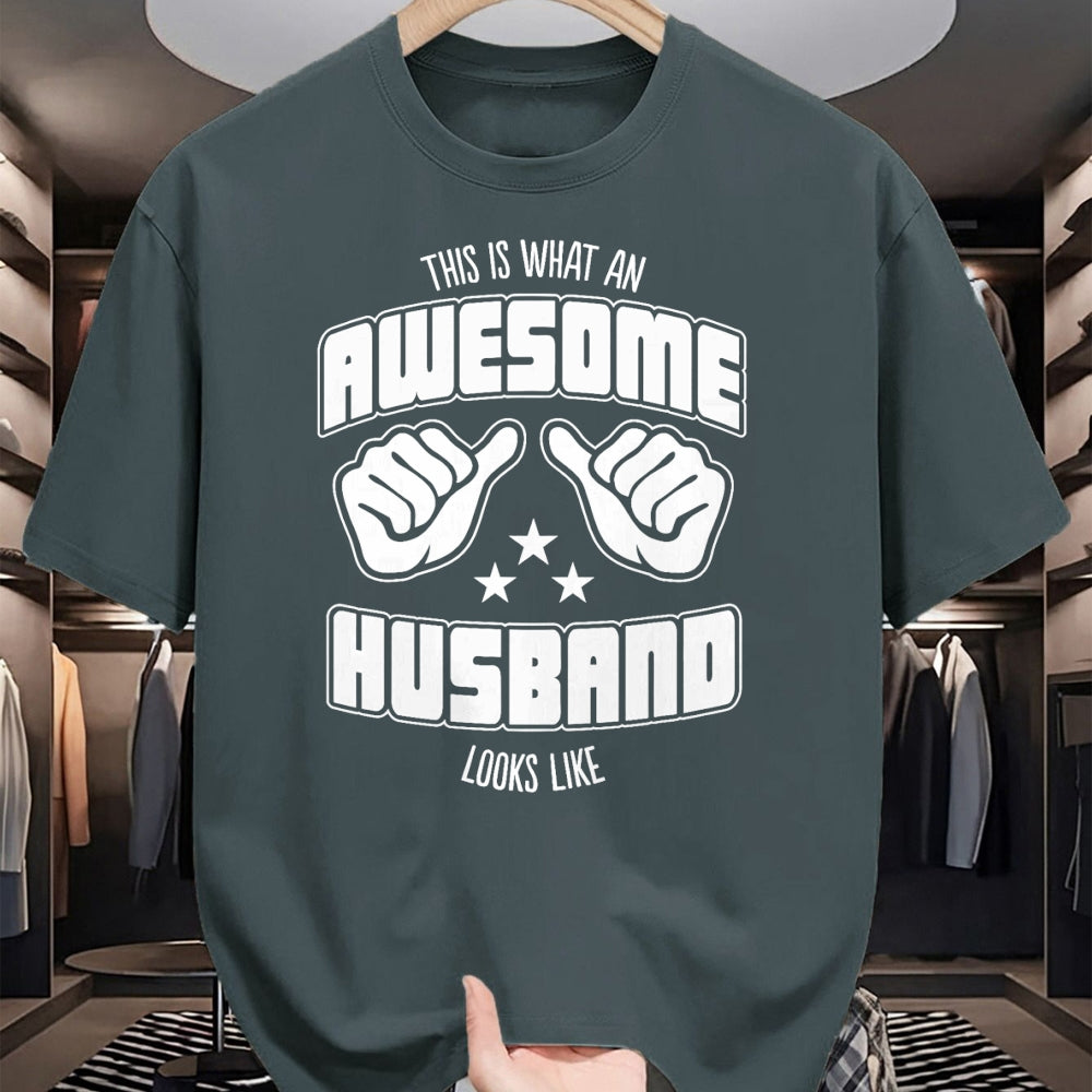 Best Wife Shirt, Wife and Husband Unisex T-Shirt/Hoodie/Sweatshirt HLT00 - This is What an Awesome Husband Looks Like T-Shirt Men Tee