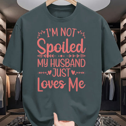Best Wife Shirt, Wife and Husband Unisex T-Shirt/Hoodie/Sweatshirt HLT00 - Gift for wife T shirt, spoiled wife   Funny Spoiled Wife Art For Women Girls Husband Spoiled Wife Pu