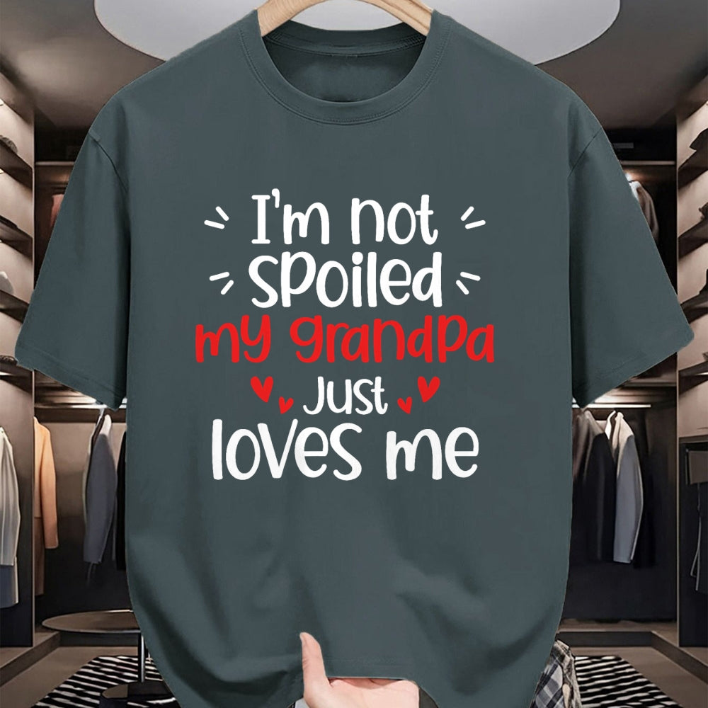 Best Wife Shirt, Wife and Husband Unisex T-Shirt/Hoodie/Sweatshirt HLT00 - I'm Not Spoiled My Grandpa Loves Me Funny Kids Best Friend T-Shirt